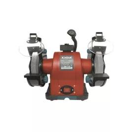   EXTOL PRMIUM kettős köszörűgép 520W, száraz, 200×16×25mm, (P36, P80), 2950 ford/perc, 19kg, lámpával