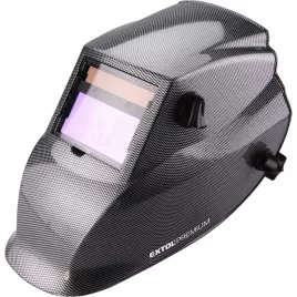   EXTOL PREMIUM hegesztőpajzs, automatikus, önsötétedő, állítható érzékenység+sötétítés, carbon design