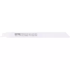  EXTOL PREMIUM szablyafűrészlap klt., 3db, Bosch befogás, 225 mm, 14T, Bimetal, fém anyagokhoz, tiszta vágás