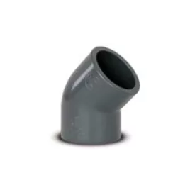   PVC 45 fokos könyök, D75 mm, csőszerelvény, vízvezeték alkatrész