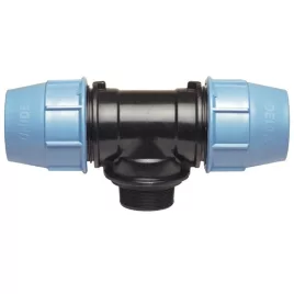   KPE T-idom KM 40mm x 5/4; - Külső menetes csatlakozású T-idom 40 mm átmérővel