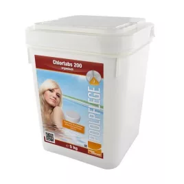   AquaSafe Chlorine Tablets (200 gr) 90 % 5kg, klórtabletta, medence tisztító