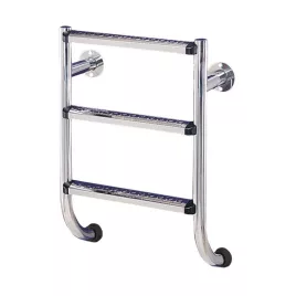   5 fokozatú osztott létra, AISI316 rozsdamentes acélból, tengeri környezetbe is alkalmas