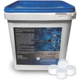   Brillant Pool Express Mini Klór H (20 gr), 55 %, 5 kg, klórtabletta - Újrahasznosított anyagokból készült