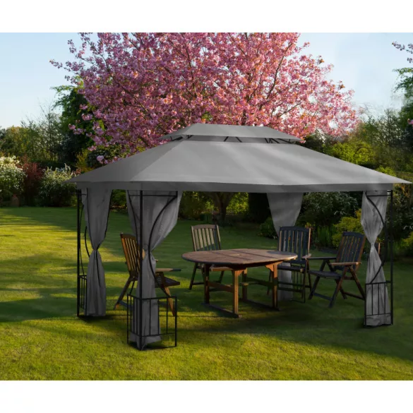 Kertipavilon Outsunny márkától 3x4m méretben - kerti party, esővédő, teraszfedés, pavilon, napvédő, sátor