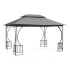 Kertipavilon Outsunny márkától 3x4m méretben - kerti party, esővédő, teraszfedés, pavilon, napvédő, sátor