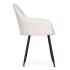 ModernHome 2 db bársony kárpitozott modern szék, krém
