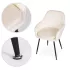 ModernHome 2 db bársony kárpitozott modern szék, krém