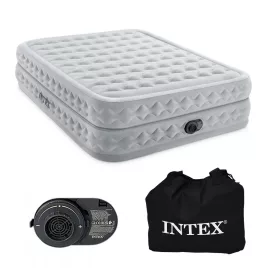   INTEX 64490 kétszemélyes felfújható matrac beépített elektromos pumpával 203x152x51 cm