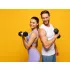 MOVEPRO hatszögletű kézisúlyzó szett 2x2 kg fekete fitness súlyzók