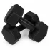 MOVEPRO hatszögletű kézisúlyzó szett 2x2 kg fekete fitness súlyzók