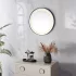 ModernHome kerek LED fürdőszobai tükör, falra szerelhető, 60 cm, 3 szín, érintőkapcsoló