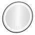 ModernHome kerek LED fürdőszobai tükör, falra szerelhető, 60 cm, 3 szín, érintőkapcsoló