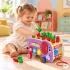 ECOTOYS fa oktatókocka elefánttal 8w1, húzható, formabedobó, xilofon, kukacfogó