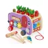 ECOTOYS fa oktatókocka elefánttal 8w1, húzható, formabedobó, xilofon, kukacfogó