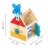 ECOTOYS fa szerszámos házikó barkácskészlet gyerekeknek, 32 elemes