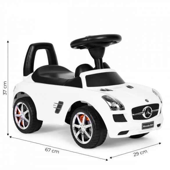 Mercedes SLS tologató autó, gyerekjármű, tolható autó, játékautó, gyerek Mercedes, tologatható jármű, gyermekautó.