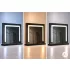 ModernHome LED sminktükör 50x40 cm, 3 fényárnyalattal, fekete
