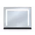 ModernHome LED sminktükör 50x40 cm, 3 fényárnyalattal, fekete