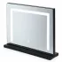 ModernHome LED sminktükör 50x40 cm, 3 fényárnyalattal, fekete