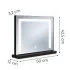 ModernHome LED sminktükör 50x40 cm, 3 fényárnyalattal, fekete