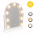 ModernHome LED sminktükör 30x40 cm, 3 fényárnyalattal, 9 izzóval
