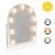 ModernHome LED sminktükör 30x40 cm, 3 fényárnyalattal, 9 izzóval