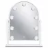 ModernHome LED sminktükör 30x40 cm, 3 fényárnyalattal, 9 izzóval