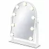 ModernHome LED sminktükör 30x40 cm, 3 fényárnyalattal, 9 izzóval