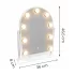 ModernHome LED sminktükör 30x40 cm, 3 fényárnyalattal, 9 izzóval