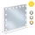 ModernHome LED sminktükör 57x46 cm, 3 fényárnyalat, állítható fényerő, 15 izzó