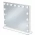 ModernHome LED sminktükör 57x46 cm, 3 fényárnyalat, állítható fényerő, 15 izzó