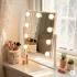 ModernHome LED sminktükör 25x30 cm, 3 fényárnyalat, 9 izzó