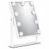 ModernHome LED sminktükör 25x30 cm, 3 fényárnyalat, 9 izzó