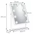 ModernHome LED sminktükör 25x30 cm, 3 fényárnyalat, 9 izzó