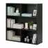 ModernHome modern álló polc nappaliba és hálószobába, 3 szintes, fekete