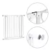 ECOTOYS fehér acél biztonsági rács lépcsőhöz és ajtónyíláshoz 75-83 cm