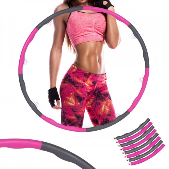Hula Hoop fogyás hab prémium 90cm, karcsúsító gyűrű, fitness eszköz, otthoni edzés, széles karika