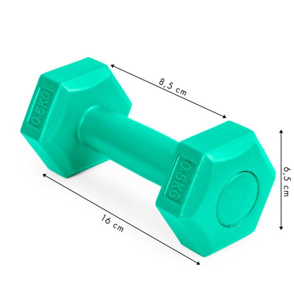 Fitnesz súlyzó szett 2x 0,5 kg súlyokkal