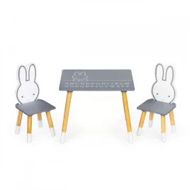 Gyerekasztal két székkel gyermekbútor készlet ECOTOYS