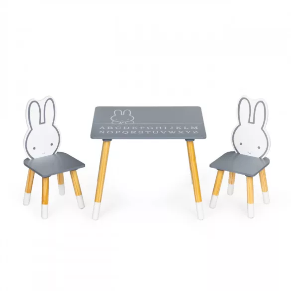 Gyerekasztal két székkel gyermekbútor készlet ECOTOYS