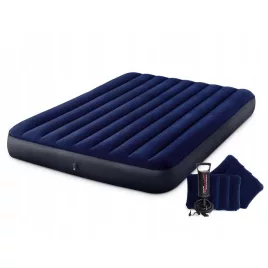   INTEX felfújható kétszemélyes velúr matrac párnákkal 203x152 cm 64765