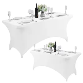   MultiGarden fehér sztreccs asztalterítő catering asztalhoz 240 cm 8FT