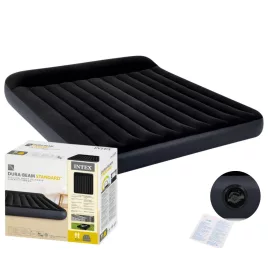 INTEX dupla légágy fejtámlával 203x183x25 cm 64144