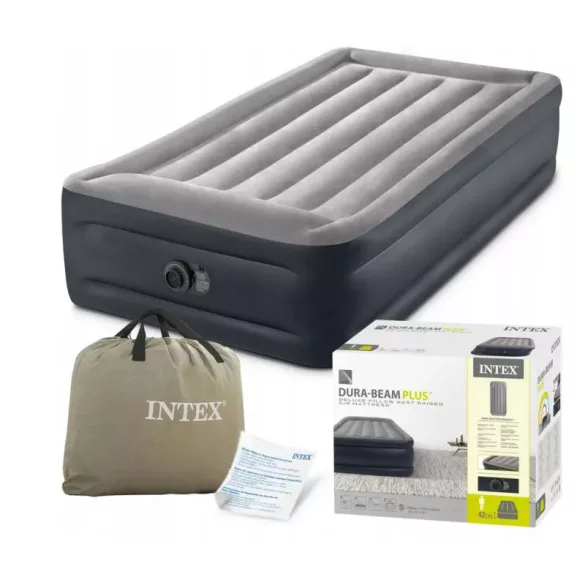 INTEX egyszemélyes felfújható matrac beépített elektromos pumpával 191x99x42 cm 64132