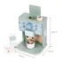 ECOTOYS fa játék kávéfőző barista szett gyerekeknek, 8 részes