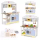 ECOTOYS gyerek játékkonyha sütővel, mosógéppel, mikróval és 12 kiegészítővel