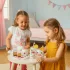 ECOTOYS fa teáskészlet teáskannával és csészékkel, 14 részes