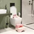 ECOTOYS rózsaszín gyermek WC-szűkítő fellépővel és platformmal