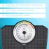 ELDOM klasszikus mechanikus fürdőszobai mérleg BMI funkcióval, 180 kg, fekete